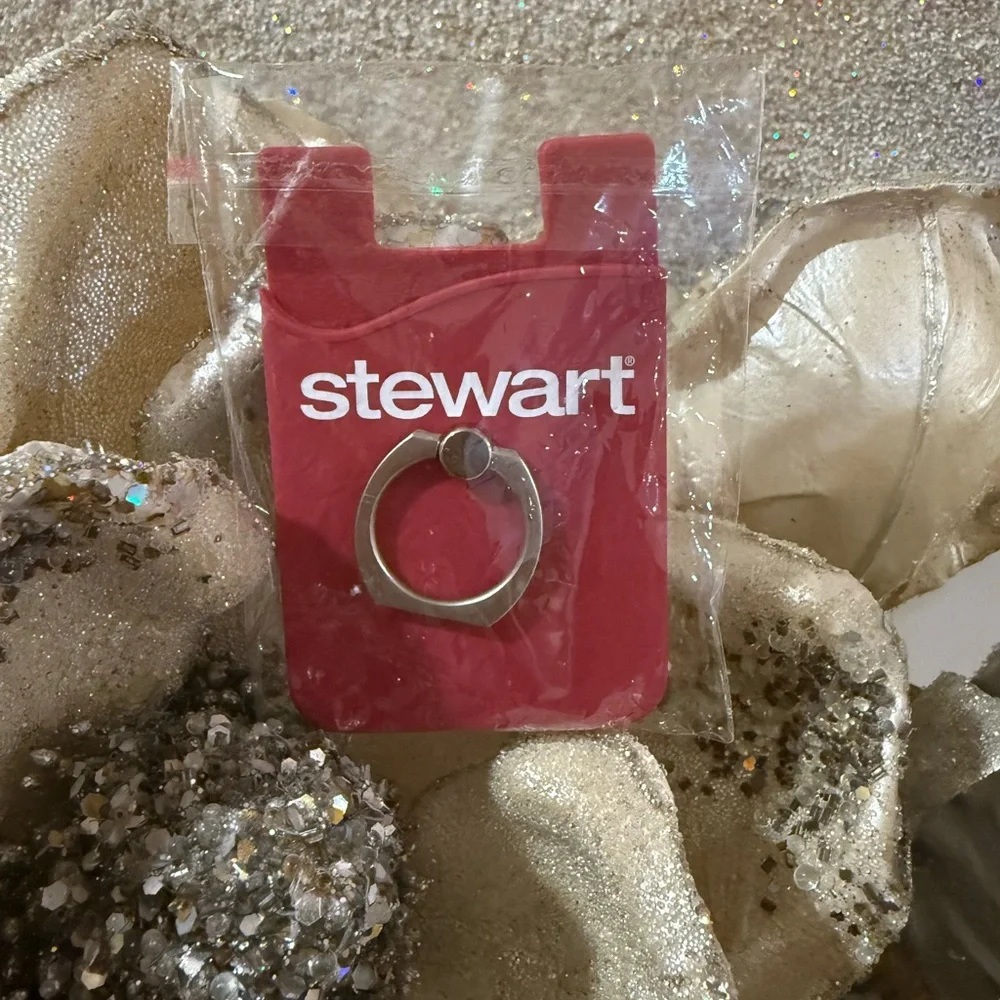 Phone Silicone Card Holder With Metal Ring